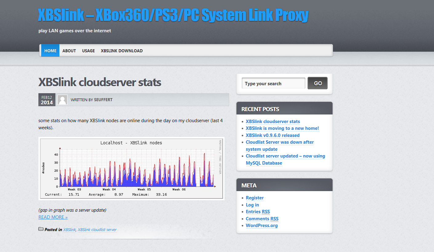 Ouverture d'un serveur XBSLink