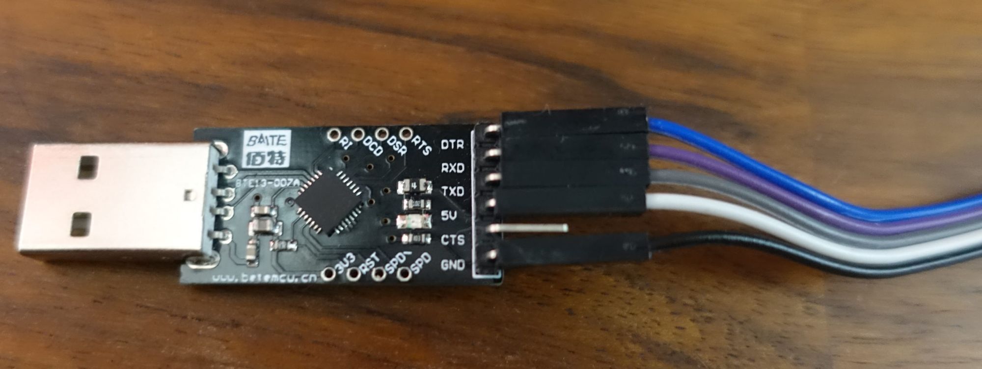 Connecter un Arduino Pro Mini à un CP2102 UART